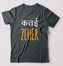 Load image into Gallery viewer, Katai Zeher(Zakir Khan) T-Shirt for Men-Steel grey-Ektarfa.online