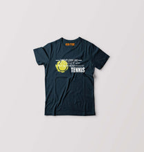 Load image into Gallery viewer, Tennis Kids T-Shirt for Boy/Girl-Petrol Blue-Ektarfa.online