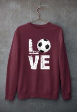 Load image into Gallery viewer, Love Football Unisex Sweatshirt for Men/Women-Maroon-Ektarfa.online