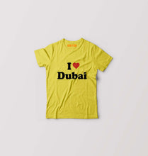 Load image into Gallery viewer, I Love Dubai Kids T-Shirt for Boy/Girl-Yellow-Ektarfa.online