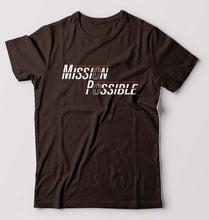 Load image into Gallery viewer, Mission Possible T-Shirt for Men-Coffee Brown-Ektarfa.online