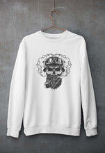 Load image into Gallery viewer, Skull Unisex Sweatshirt for Men/Women-White-Ektarfa.online