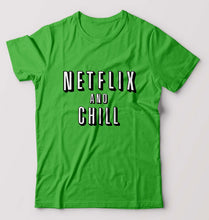 Load image into Gallery viewer, Netflix and Chill T-Shirt for Men-flag green-Ektarfa.online