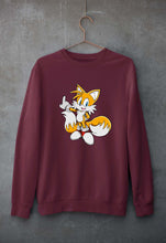 Load image into Gallery viewer, Tails Sonic Unisex Sweatshirt for Men/Women-Maroon-Ektarfa.online