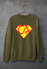 Load image into Gallery viewer, Chartered Accountants(CA) Unisex Sweatshirt for Men/Women-Olive Green-Ektarfa.online