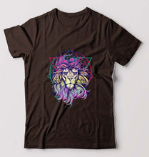 Load image into Gallery viewer, Psychedelic Lion T-Shirt for Men-Coffee Brown-Ektarfa.online