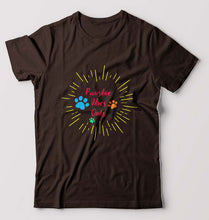 Load image into Gallery viewer, Dog Positive Vibes T-Shirt for Men-Coffee Brown-Ektarfa.online