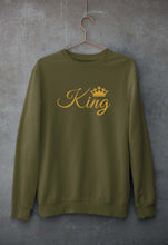 Load image into Gallery viewer, King Unisex Sweatshirt for Men/Women-Olive Green-Ektarfa.online