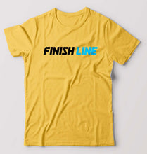 Load image into Gallery viewer, Finish Line T-Shirt for Men-Golden Yellow-Ektarfa.online