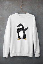 Load image into Gallery viewer, Dab Penguin Unisex Sweatshirt for Men/Women-White-Ektarfa.online