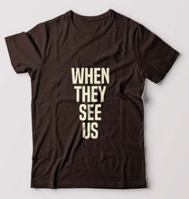 Load image into Gallery viewer, When They See Us T-Shirt for Men-Coffee Brown-Ektarfa.online