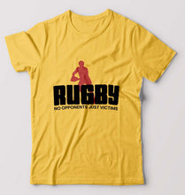 Load image into Gallery viewer, Rugby T-Shirt for Men-Golden Yellow-Ektarfa.online