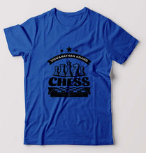 Load image into Gallery viewer, Viswanathan Anand Chess T-Shirt for Men-Royal Blue-Ektarfa.online