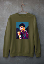 Load image into Gallery viewer, Novak Djokovic Tennis Unisex Sweatshirt for Men/Women-Olive Green-Ektarfa.online