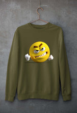 Load image into Gallery viewer, Angry Emoji Unisex Sweatshirt for Men/Women-Olive green-Ektarfa.online