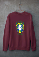 Load image into Gallery viewer, Brazil Football Unisex Sweatshirt for Men/Women-Maroon-Ektarfa.online
