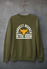Load image into Gallery viewer, Hardest Worker In the Room Gym Unisex Sweatshirt for Men/Women-Olive Green-Ektarfa.online