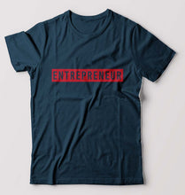 Load image into Gallery viewer, Entrepreneur T-Shirt for Men-Petrol Blue-Ektarfa.online