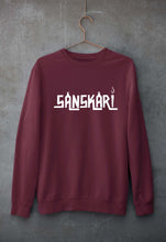 Load image into Gallery viewer, Sanskari Unisex Sweatshirt for Men/Women-Maroon-Ektarfa.online