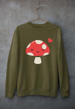 Load image into Gallery viewer, Mushroom Unisex Sweatshirt for Men/Women-Olive Green-Ektarfa.online
