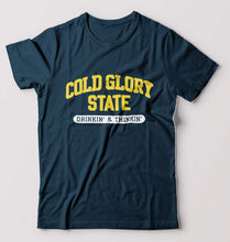 Load image into Gallery viewer, Varsity Cold Glory T-Shirt for Men-Petrol Blue-Ektarfa.online