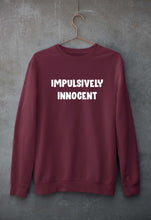 Load image into Gallery viewer, Impulsively Innocent Unisex Sweatshirt for Men/Women-Maroon-Ektarfa.online