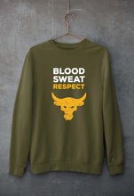 Load image into Gallery viewer, Blood Sweat Respect Gym Unisex Sweatshirt for Men/Women-Olive Green-Ektarfa.online