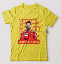 Load image into Gallery viewer, Sebastian Vettel F1 T-Shirt for Men-Yellow-Ektarfa.online