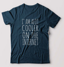 Load image into Gallery viewer, Internet T-Shirt for Men-Petrol Blue-Ektarfa.online