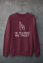 Load image into Gallery viewer, Techno Unisex Sweatshirt for Men/Women-Maroon-Ektarfa.online