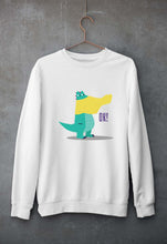 Load image into Gallery viewer, Crocodile Unisex Sweatshirt for Men/Women-White-Ektarfa.online