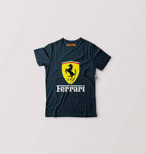 Load image into Gallery viewer, Ferrari Kids T-Shirt for Boy/Girl-Petrol Blue-Ektarfa.online