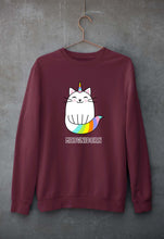 Load image into Gallery viewer, Cat Unicorn Unisex Sweatshirt for Men/Women-Maroon-Ektarfa.online
