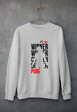 Load image into Gallery viewer, PUBG Winner Winner Chicken Dinner Unisex Sweatshirt for Men/Women-Grey Melange-Ektarfa.online