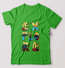 Load image into Gallery viewer, Explore Travel Adventure T-Shirt for Men-flag green-Ektarfa.online