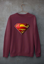 Load image into Gallery viewer, Superman Superhero Unisex Sweatshirt for Men/Women-Maroon-Ektarfa.online