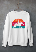 Load image into Gallery viewer, Horse Riding Unisex Sweatshirt for Men/Women-White-Ektarfa.online
