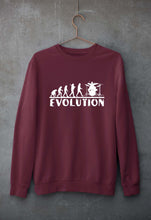 Load image into Gallery viewer, Drummer Evolution Unisex Sweatshirt for Men/Women-Maroon-Ektarfa.online