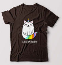 Load image into Gallery viewer, Cat Unicorn T-Shirt for Men-Coffee Brown-Ektarfa.online