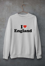 Load image into Gallery viewer, I Love England Unisex Sweatshirt for Men/Women-Grey Melange-Ektarfa.online