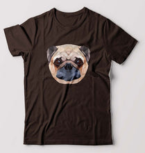 Load image into Gallery viewer, Pug Dog T-Shirt for Men-Coffee Brown-Ektarfa.online