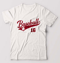 Load image into Gallery viewer, Baseball T-Shirt for Men-White-Ektarfa.online