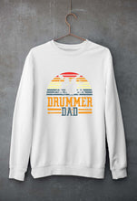Load image into Gallery viewer, Drummer Dad Unisex Sweatshirt for Men/Women-White-Ektarfa.online