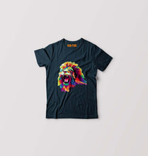 Load image into Gallery viewer, Lion T-Shirt for Boy/Girl-Petrol Blue-Ektarfa.online