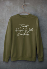 Load image into Gallery viewer, treat people.with kindness harry styles Unisex Sweatshirt for Men/Women-Olive Green-Ektarfa.online