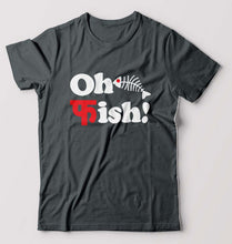 Load image into Gallery viewer, Fish Funny T-Shirt for Men-Steel grey-Ektarfa.online