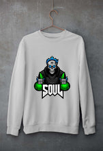 Load image into Gallery viewer, Battlegrounds Mobile India (BGMI) Soul Esport Unisex Sweatshirt for Men/Women-Grey Melange-Ektarfa.online