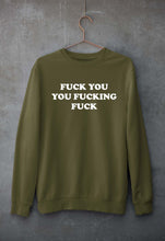 Load image into Gallery viewer, Funny Fuck Unisex Sweatshirt for Men/Women-Olive Green-Ektarfa.online