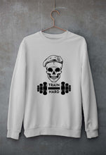 Load image into Gallery viewer, Gym Train Hard Unisex Sweatshirt for Men/Women-Grey Melange-Ektarfa.online