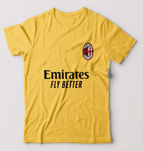 Load image into Gallery viewer, A.C. Milan 2021-22 T-Shirt for Men-Golden Yellow-Ektarfa.online